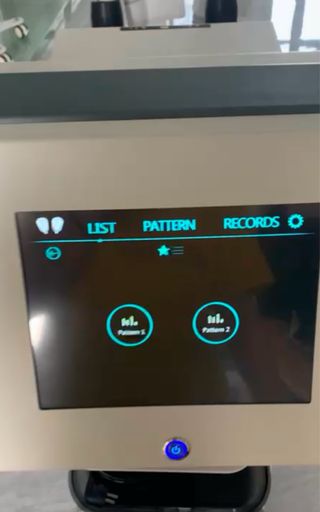 Máquina electroestimulación con fallo eléctrico