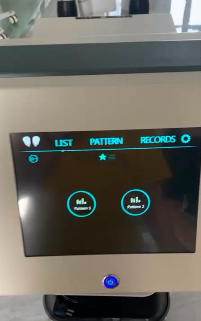 Máquina electroestimulación  con fallo eléctrico