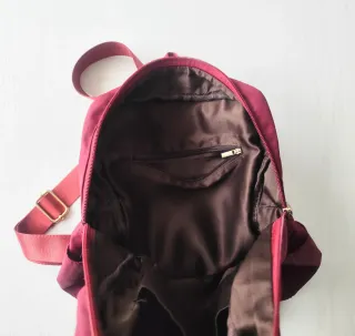 Mochila mini burdeos