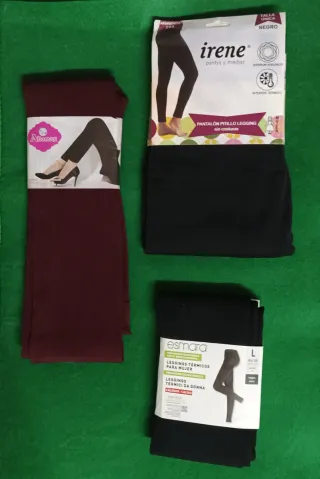 Leggings térmicos 1x5€ o 3x12€