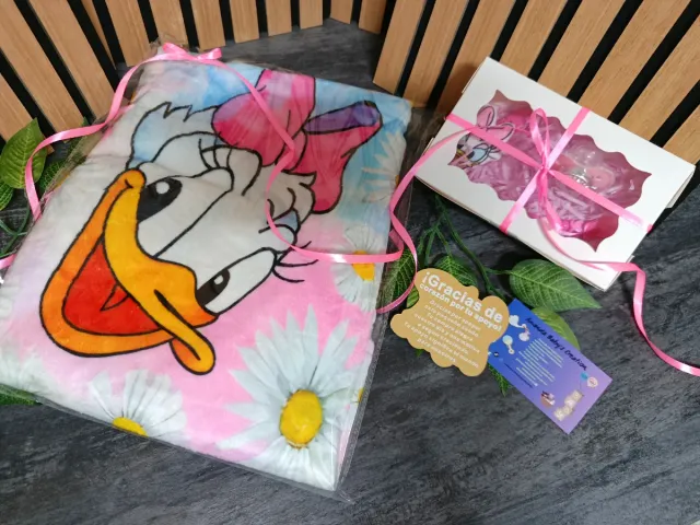 Chupete Daisy Disney con cadena mantita a juego