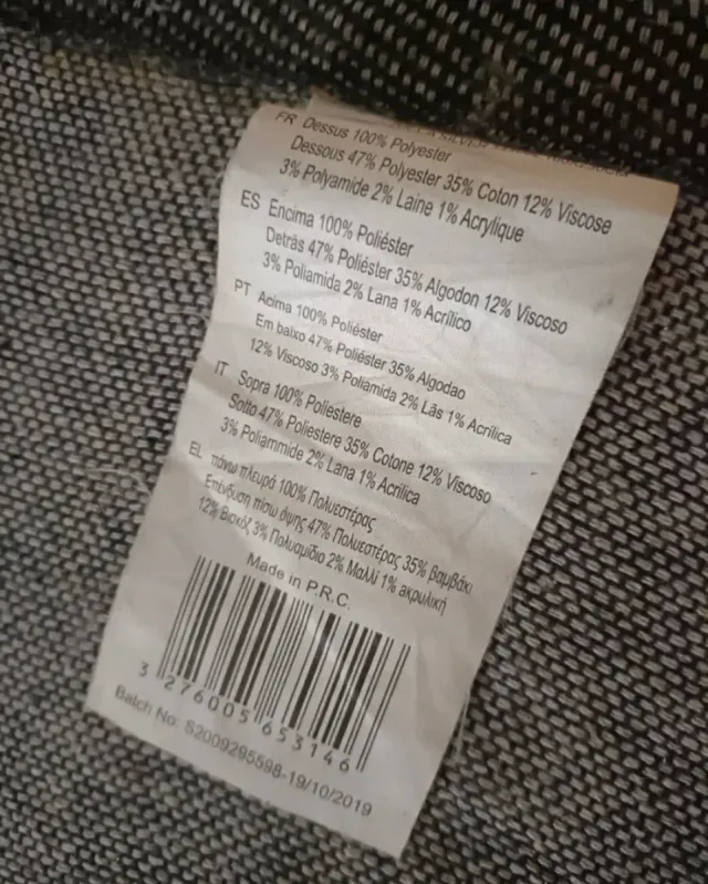 Alfombra Ikea pelo largo gris