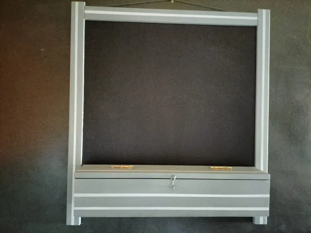 Pizarra cocina o h.infantil  con cajón de madera