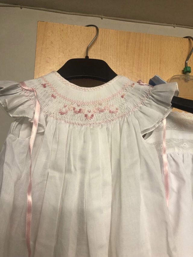 Lote 5 vestidos y pelele niña