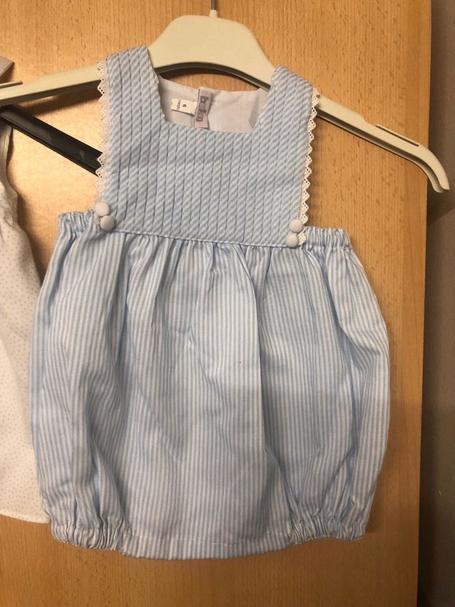 Lote 5 vestidos y pelele niña