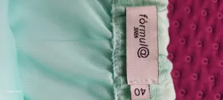 Vestido fiesta palabra de honor T40 verde