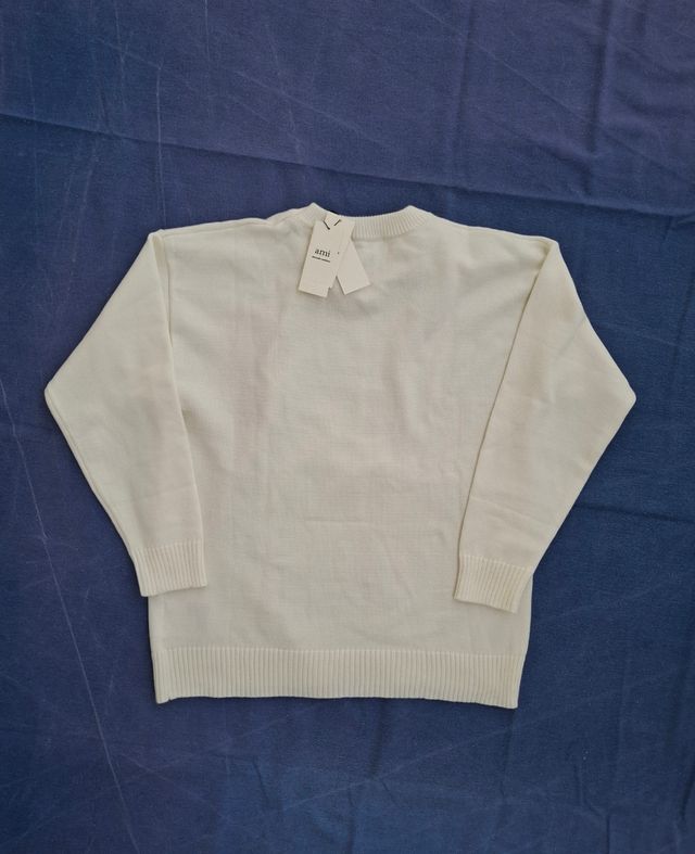 Maglione Ami Paris cuore rosso