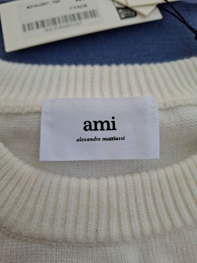 Maglione Ami Paris cuore rosso