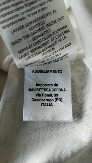 Camiseta Polo Blanca con Estampado