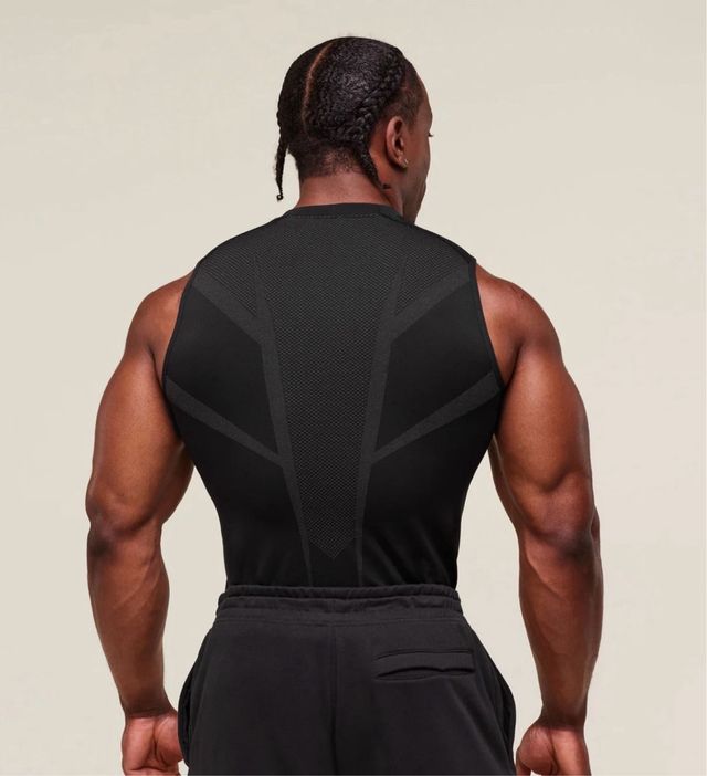 Gymshark Onyx 5.0 Seamless Tank - Black/Onyx Grey