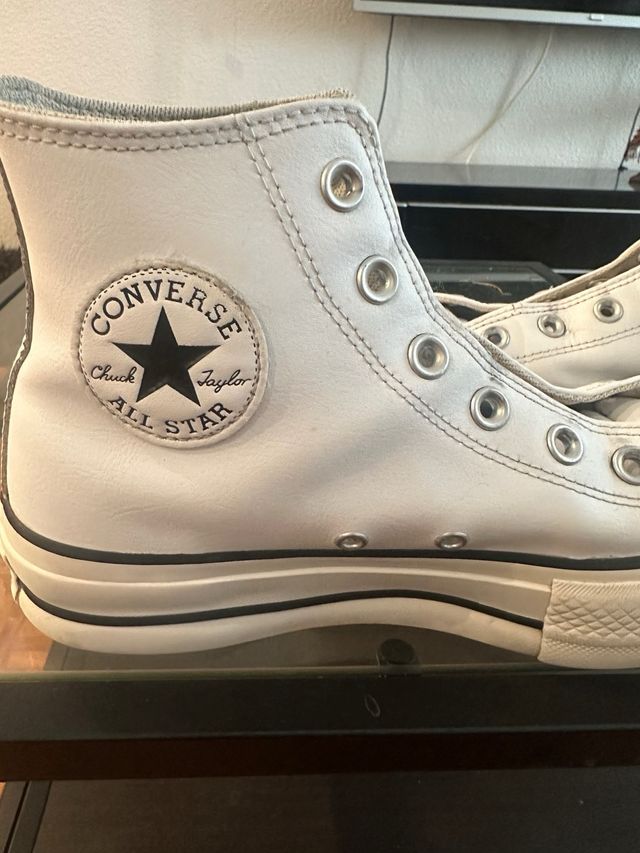 Converse All Star Blancas Piel