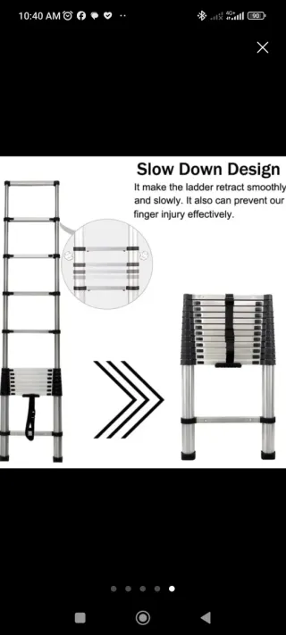 Escalera Telescópica 3.8M / 12.5FT