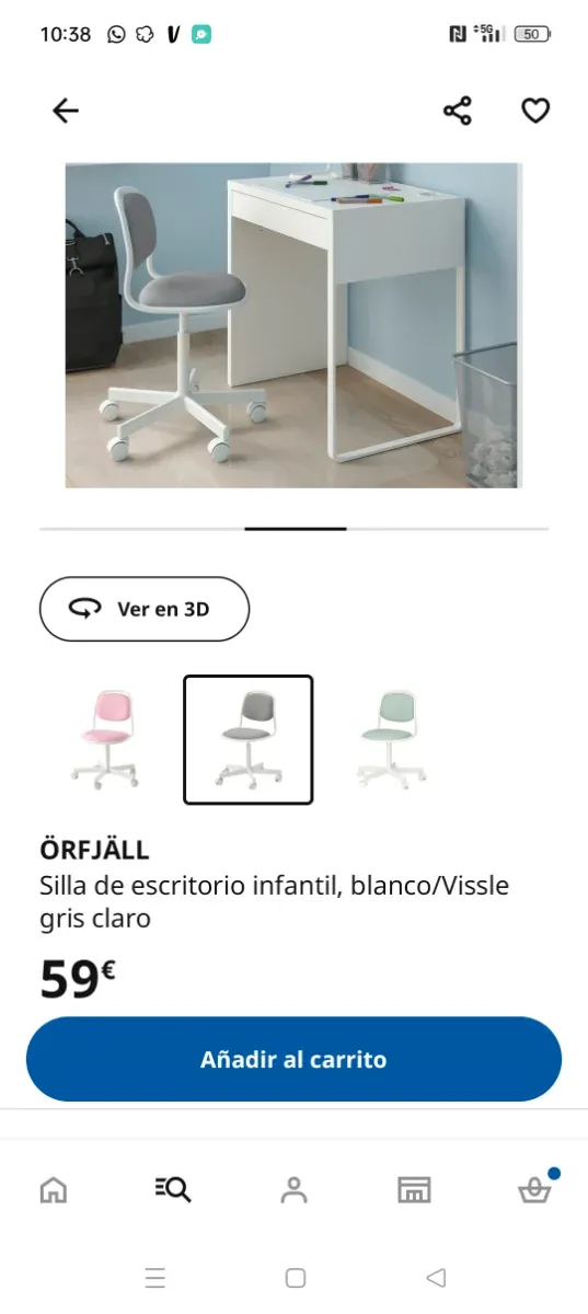 Silla Escritorio Infantil IKEA ÖRFJÄLL