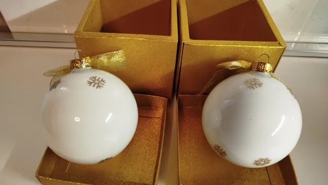 Palle Natale Vetro Gatto - Ø 10 cm