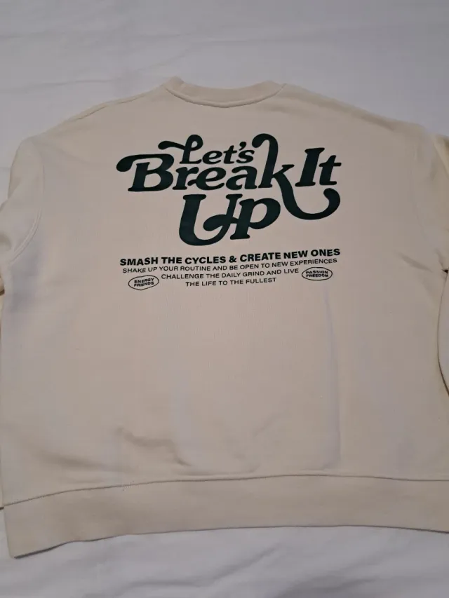 Sudadera Zara Hombre Beige