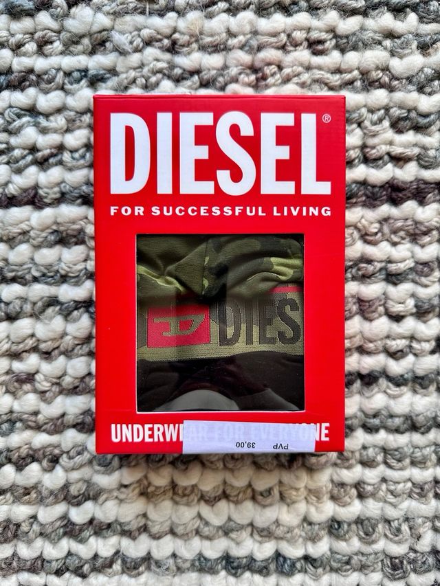Pack 2 Calzoncillos Diesel Talla S Camuflaje y Neg