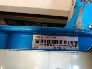 Patinete Oxelo azul y rojo