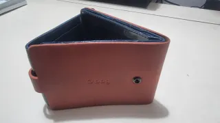 Portafoglio O bag rosso e blu