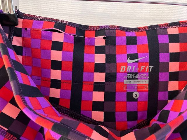 Nike Dri-Fit Leggings Morado/Rojo Talla S