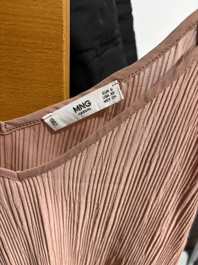 Top tirantes rosa palo Mango