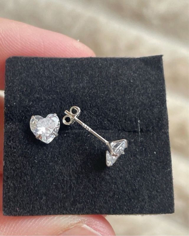 Orecchini Cuore Argento 925