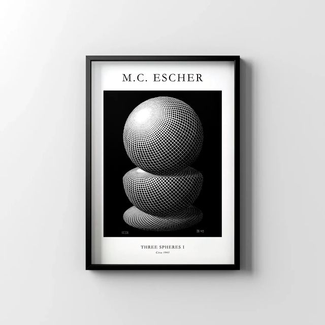 POSTER M.C. ESCHER THREE SPHERES I Taschen