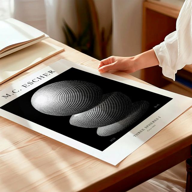 POSTER M.C. ESCHER THREE SPHERES I Taschen