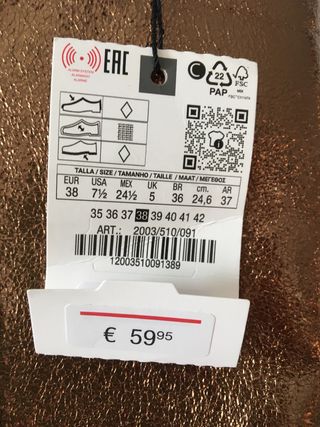 Botas altas ocre metálicas nuevas