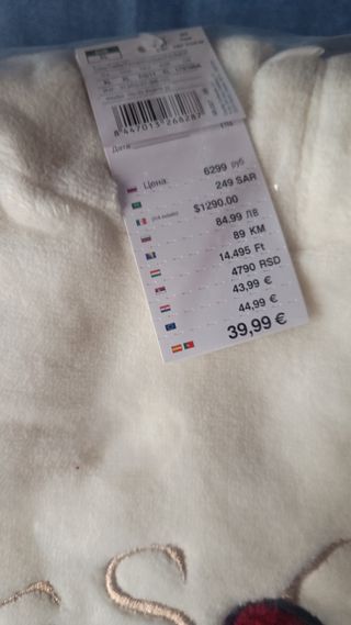 Precioso pijama largo polar Minnie Mouse XL o M