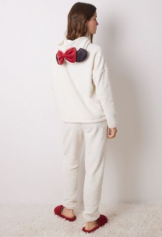 Precioso pijama largo polar Minnie Mouse XL o M