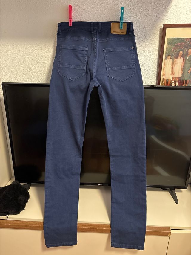 2 Pantalones Springfield Talla 30-32 Gris