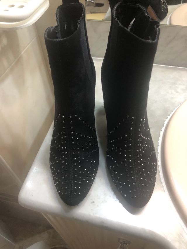 Botines Clarks Tacón Negro Talla 39