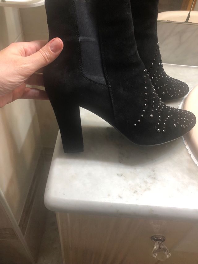 Botines Clarks Tacón Negro Talla 39