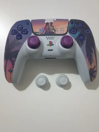 Mando PS5 GTA con joysticks TMR magnéticos