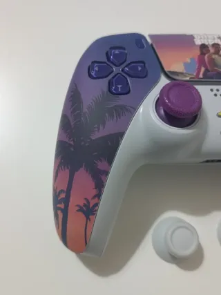 Mando PS5 GTA con joysticks TMR magnéticos