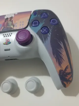 Mando PS5 GTA con joysticks TMR magnéticos