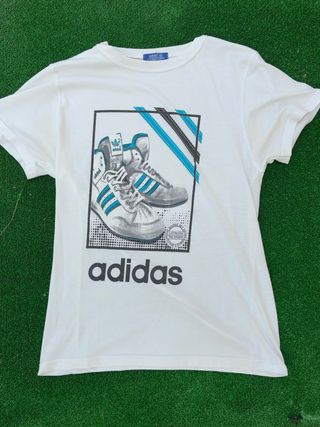 OFERTA !! Camiseta ADIDAS Blanca Estampada