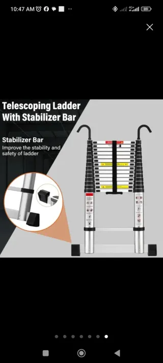 Escalera Telescópica 4.3m