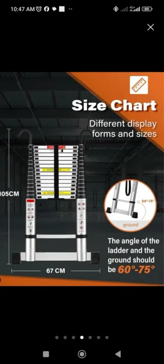 Escalera Telescópica 4.3m