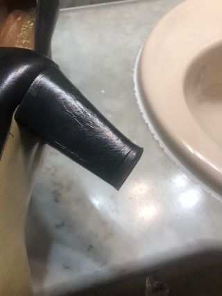 Zapatos de tacón negros piel T:39