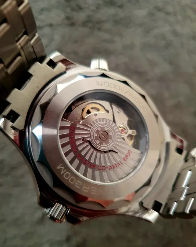 Omega Reloj Hombre Azul/Plateado