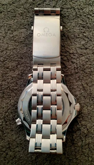 Omega Reloj Hombre Azul/Plateado