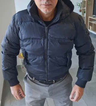 Chaqueta bomber Bomboogie plumas XXL Nueva