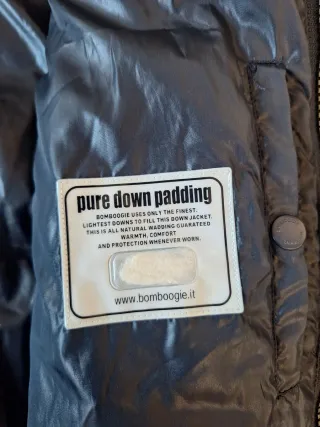 Chaqueta bomber Bomboogie plumas XXL Nueva