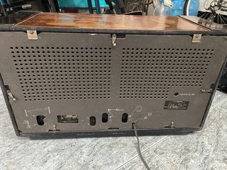 Radio Philips Antigua Marrón y Negra