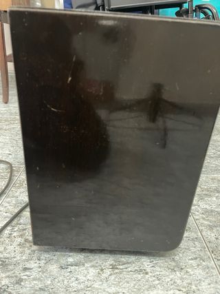 Radio Philips Antigua Marrón y Negra