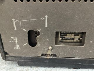 Radio Philips Antigua Marrón y Negra