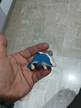 Portachiavi delfino in legno