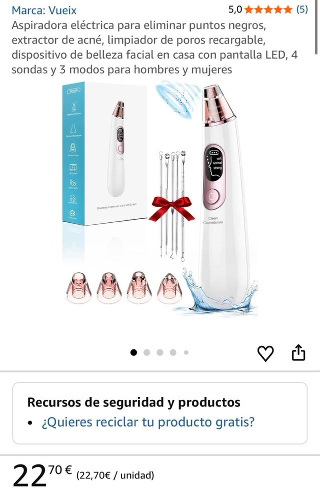 Limpiador Puntos Negros Xpreen XPRE111 LED