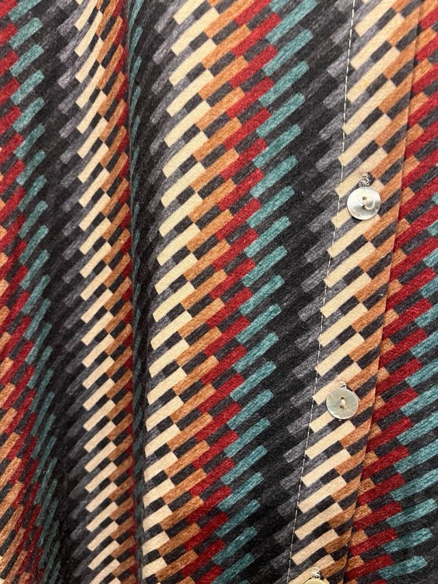 Vestido camisero estampado mujer talla U